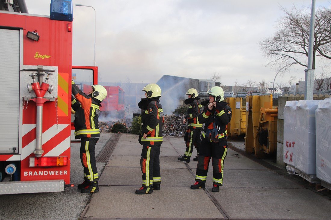 Brand op gemeentewerf Katwijk